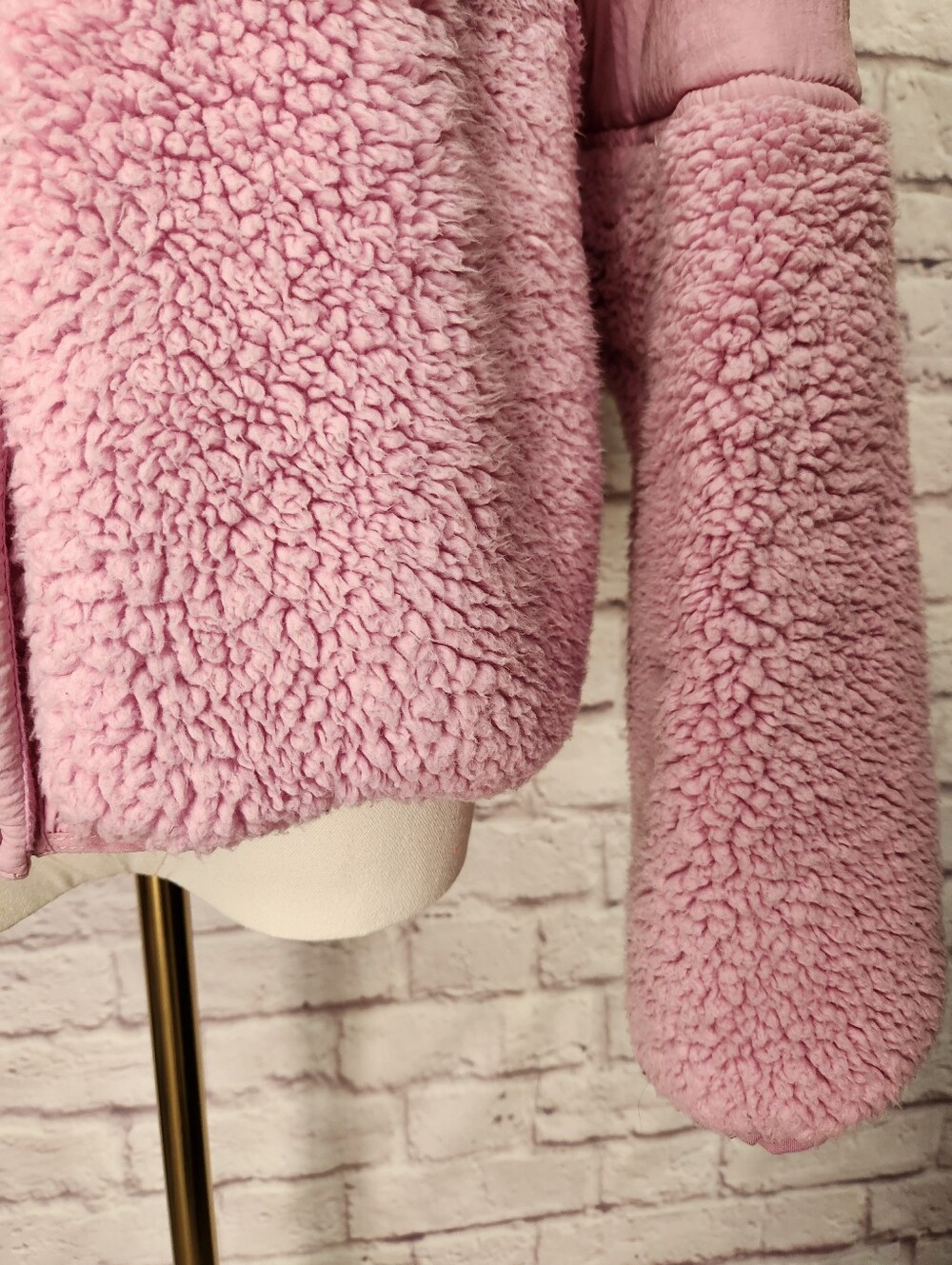 Free People Adventure Awaits Sherpa Fleece Hooded Jacket Sz Small Euphoric Lilac - Picture 14 of 15